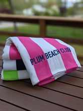 Load image into Gallery viewer, Cabana Stripe Beach Towel | Personalized