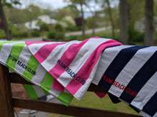 Load image into Gallery viewer, Cabana Stripe Beach Towel | Personalized