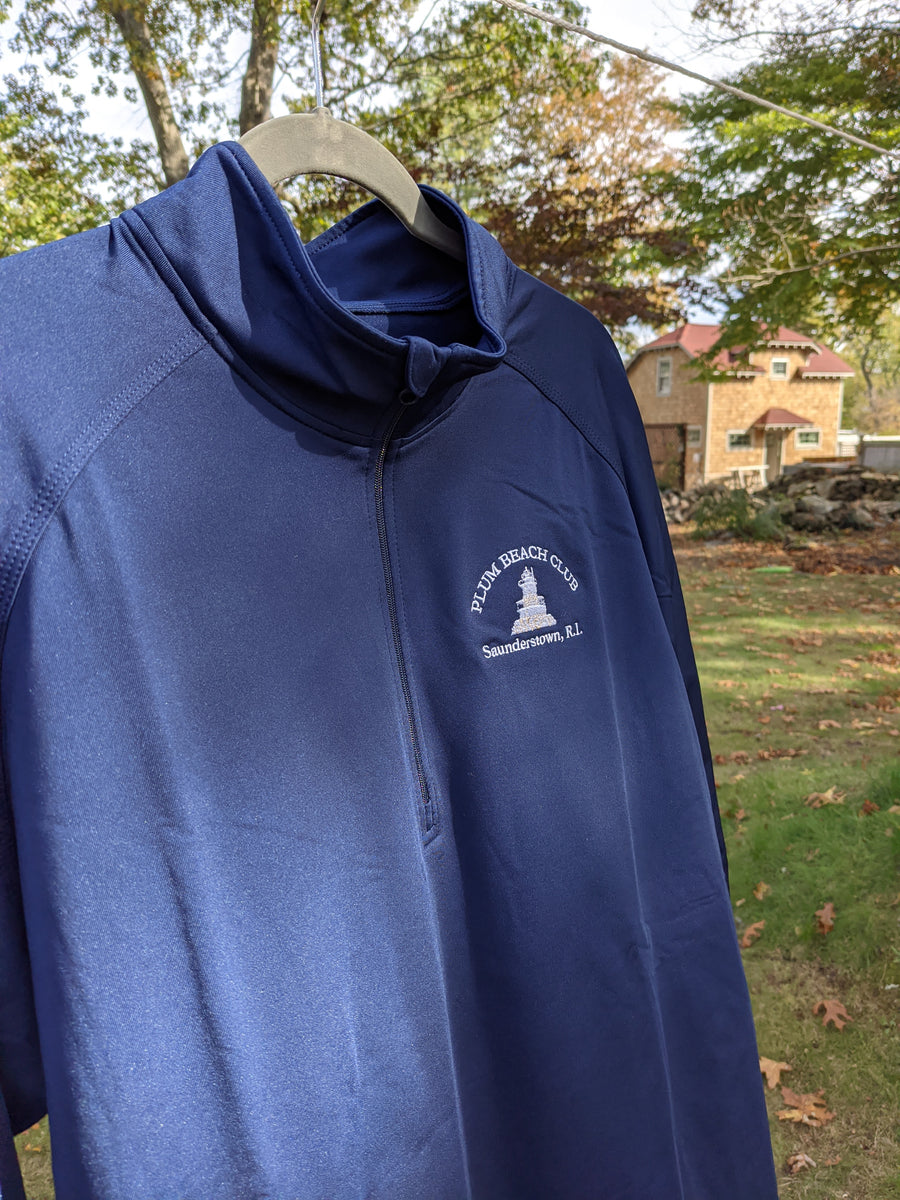 Adult Medium Weight Quarter Zip Men's Heritage Lighthouse Plum