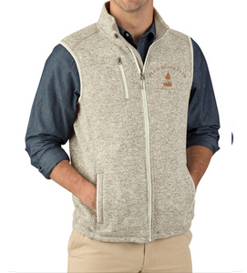 Adult Heathered Fleece Vest | Lighthouse Logo