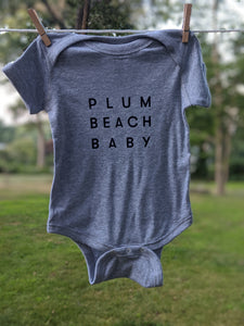 Baby Short Sleeve Onesie | PLUM BEACH BABY