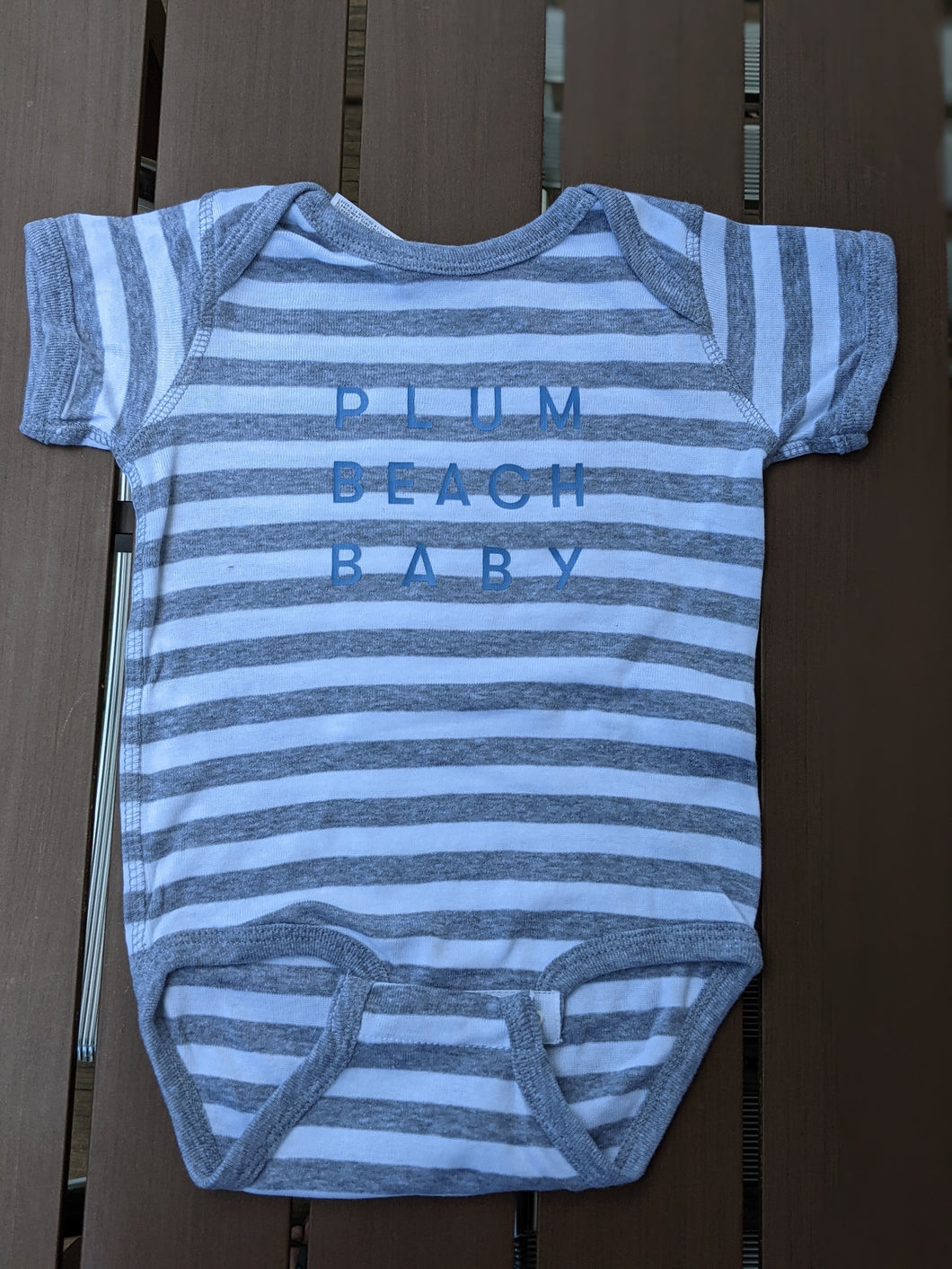 Baby Short Sleeve Onesie | PLUM BEACH BABY